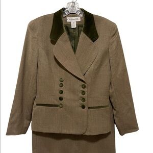 Dior Tan and Green Blazer